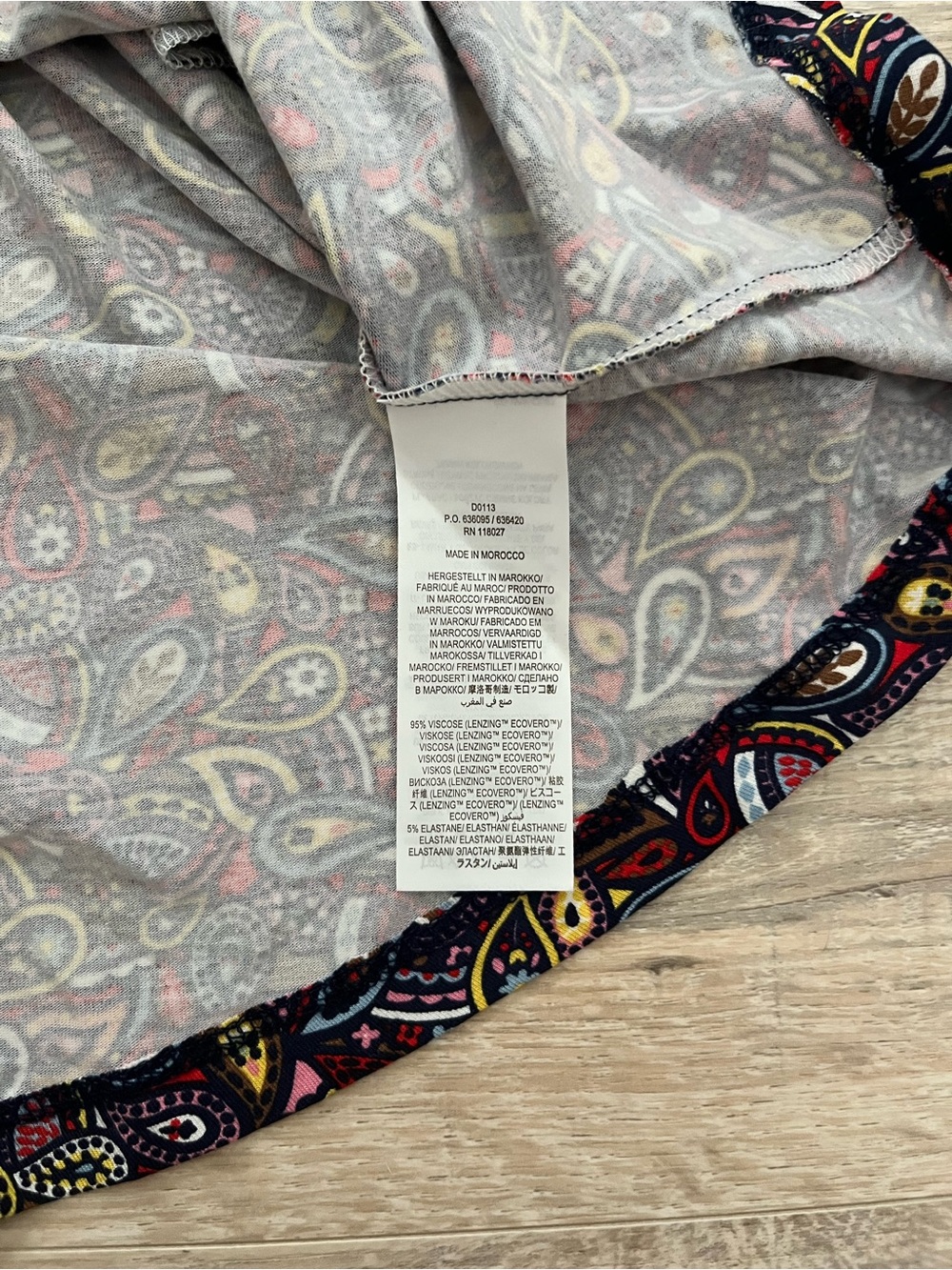 Boden Women’s Mulitcolor Paisley Pattern Short Sleeves Dress Elastic Waist 6 - Picture 4 of 6